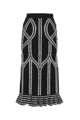 Alexander McQueen Flared Hem Knitted Skirt
