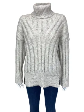 Allie Rose, Women's Chunky Ribbed Sweater, Ivory/Multi, With Tags, Size S