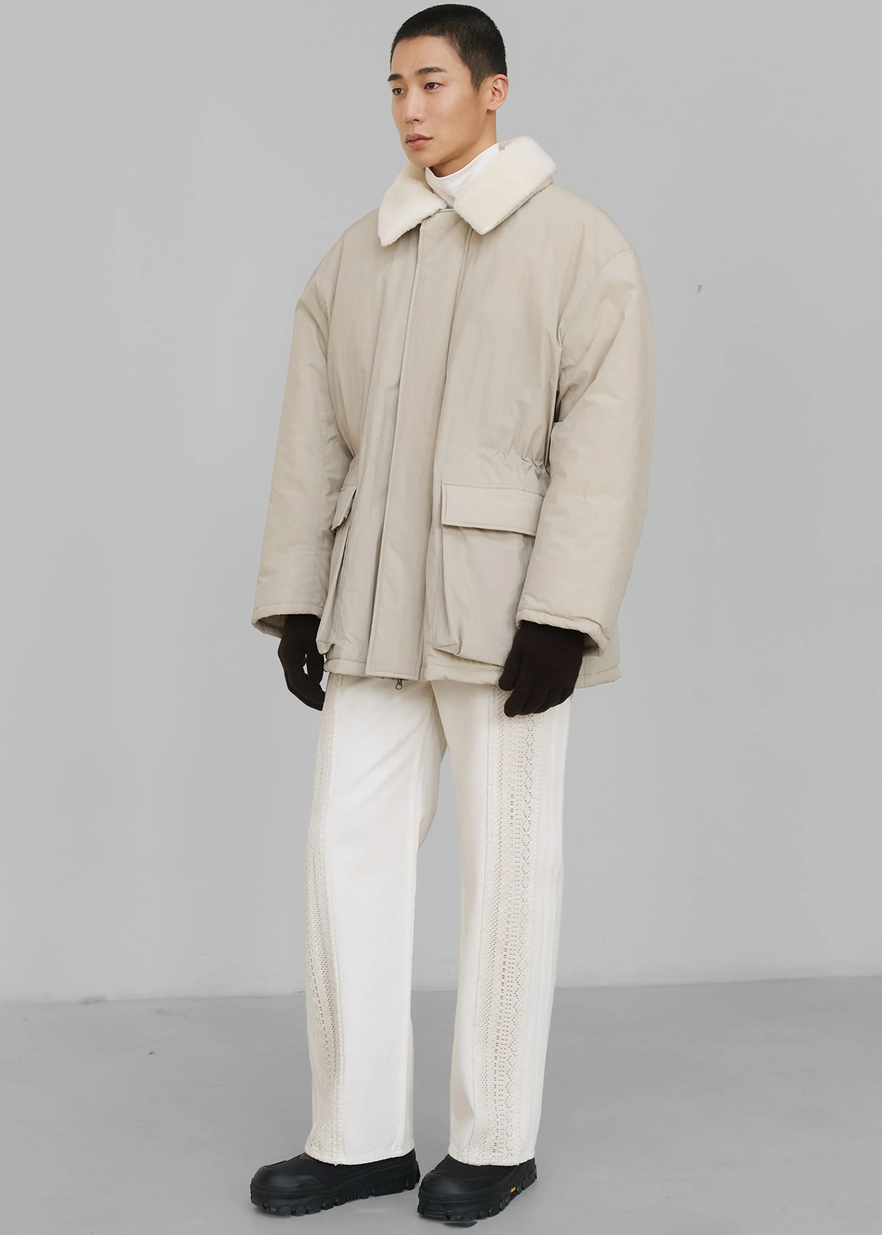 Amomento Padded Safari Jumper - Beige