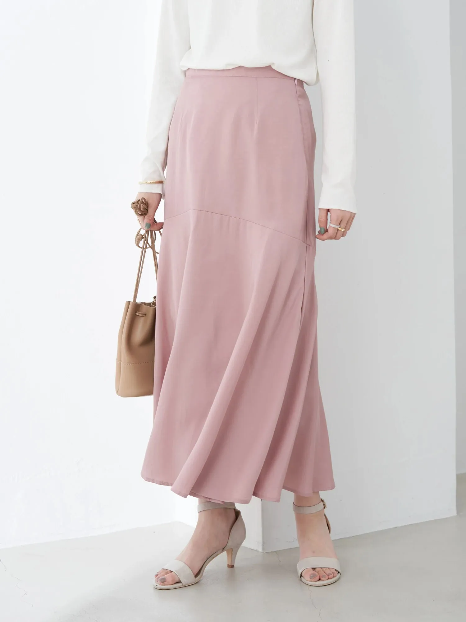Anzu Switching Flared Skirt