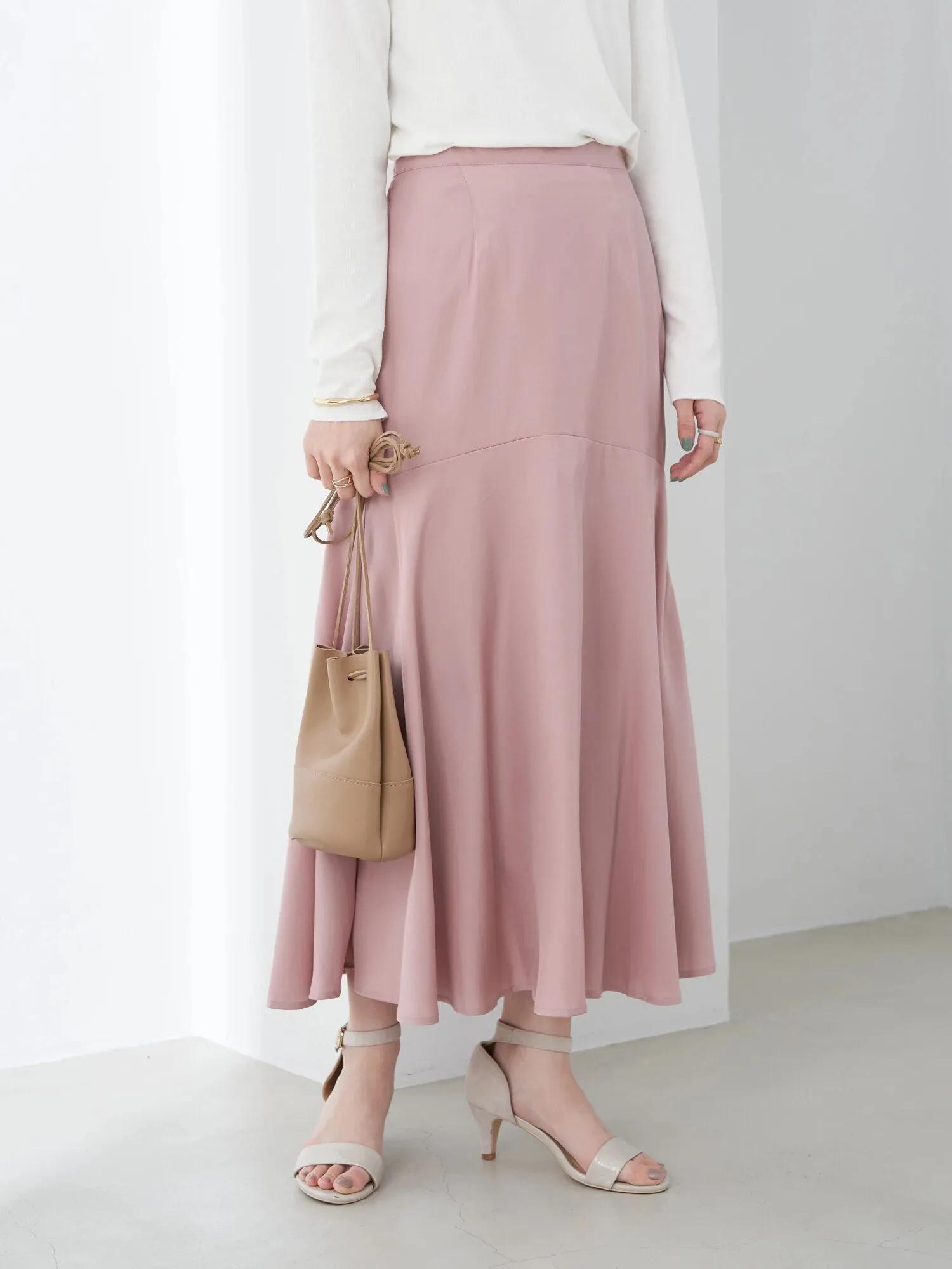 Anzu Switching Flared Skirt