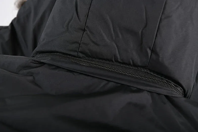 Boys Fur Collar Hooded Zipper Jacket