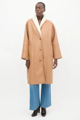 Brown Faux Leather Dolores Coat