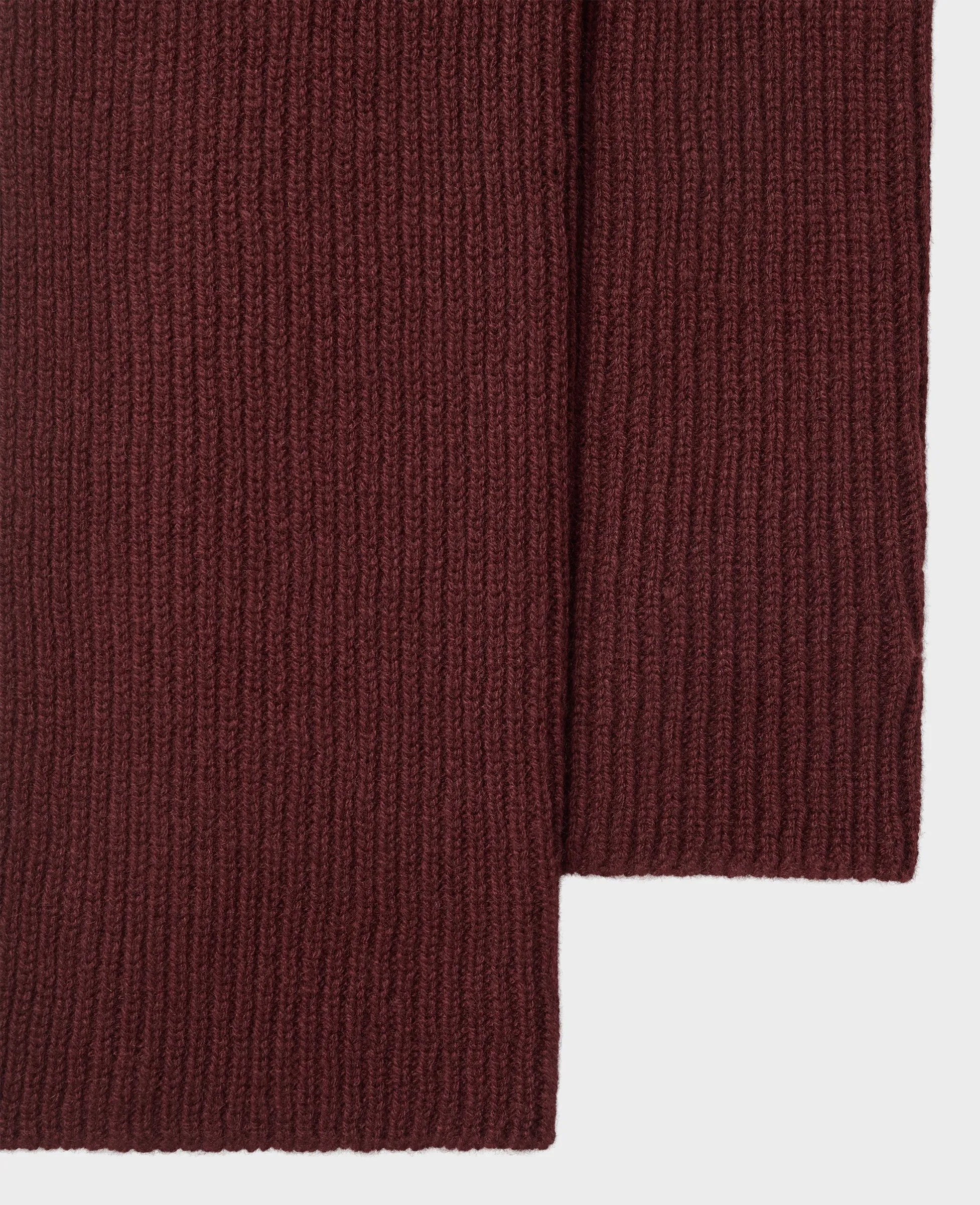 Cashmere Ribbed Scarf