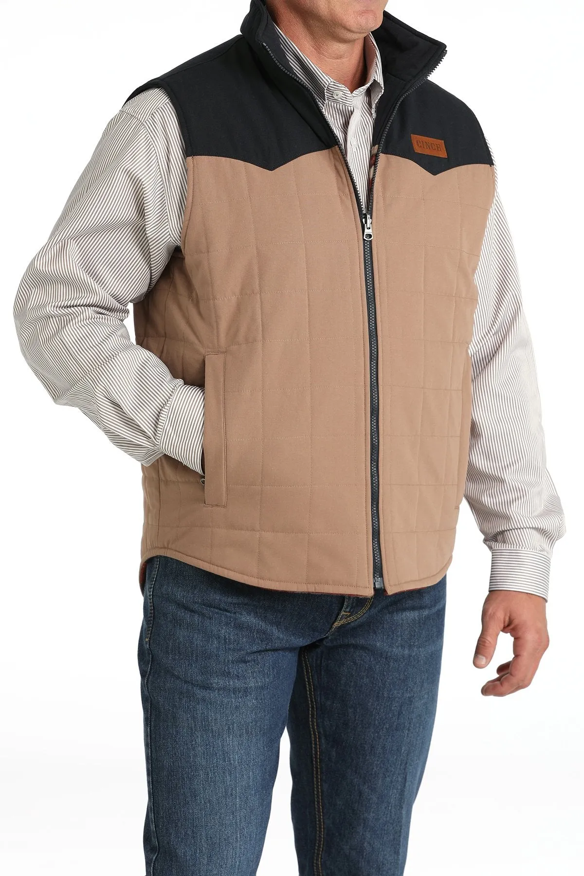 Cinch | Reversible Navy Southwest Quilted Vest
