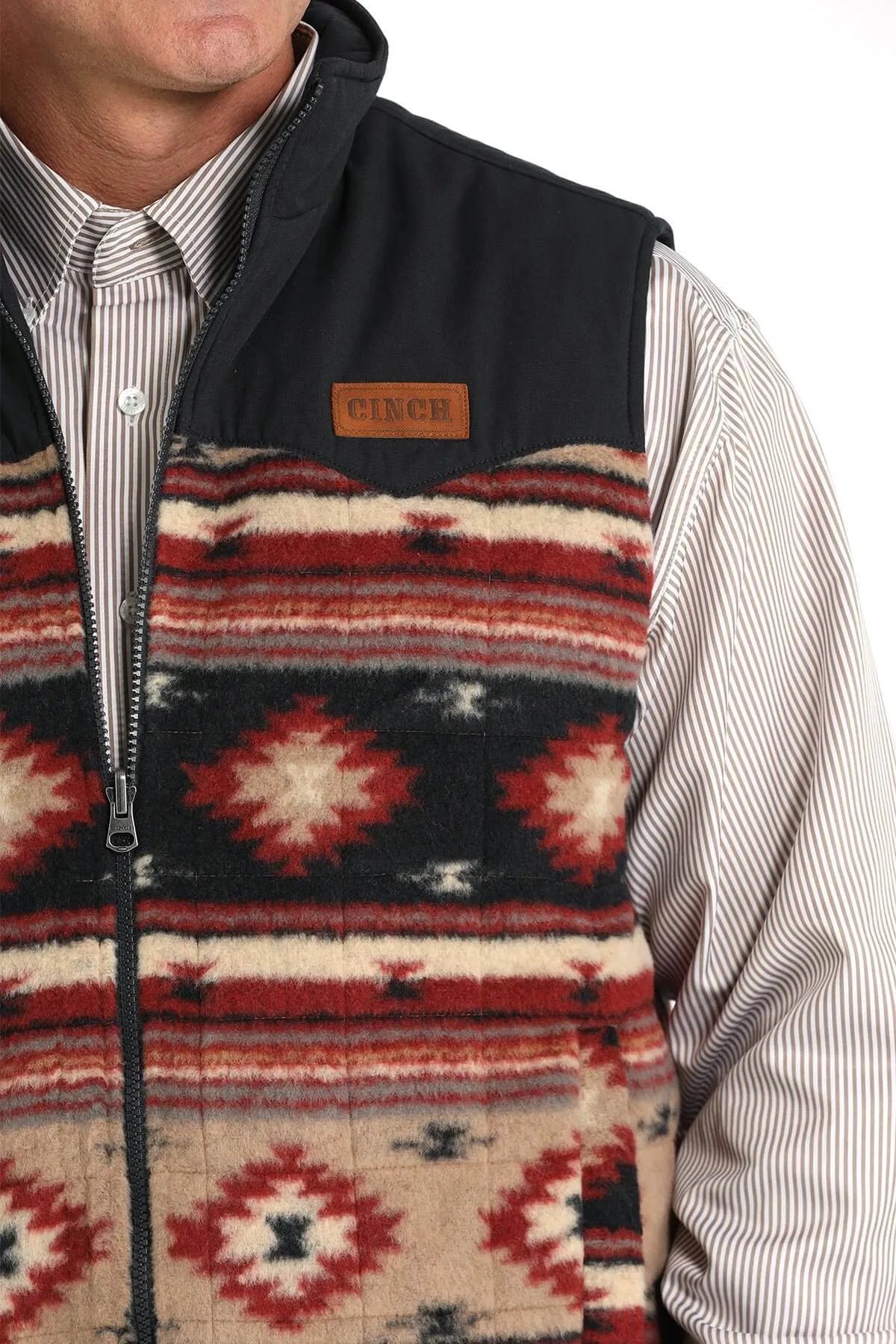 Cinch | Reversible Navy Southwest Quilted Vest