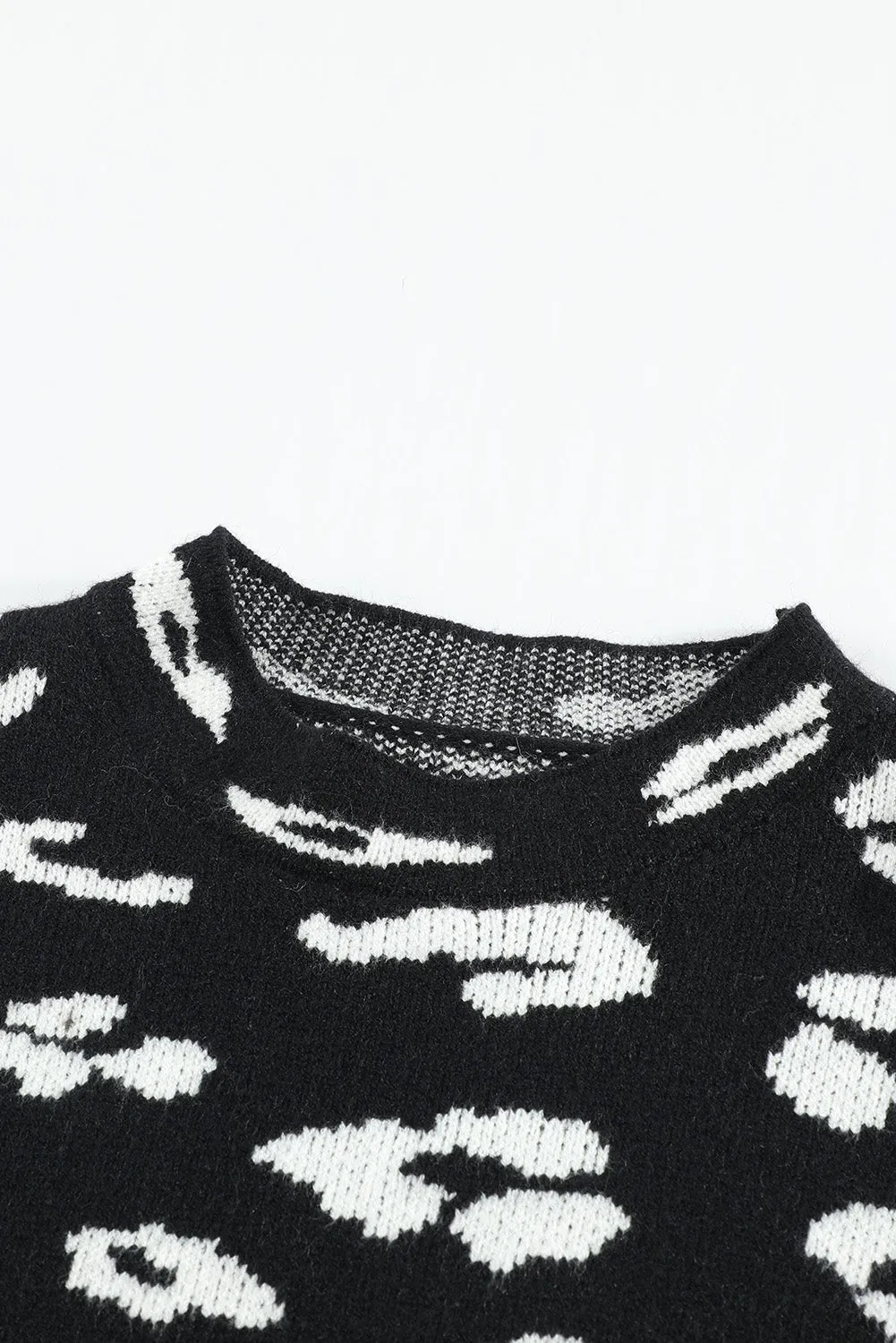 Colorblock Mock Neck Sweater