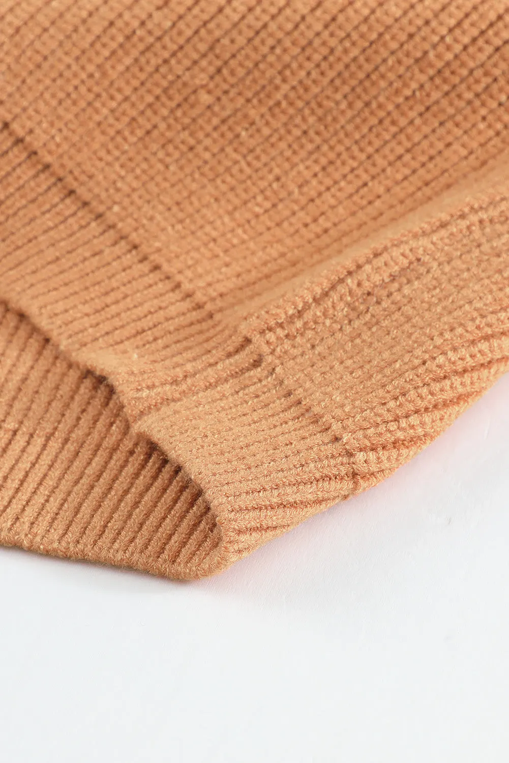 Colorblock Mock Neck Sweater