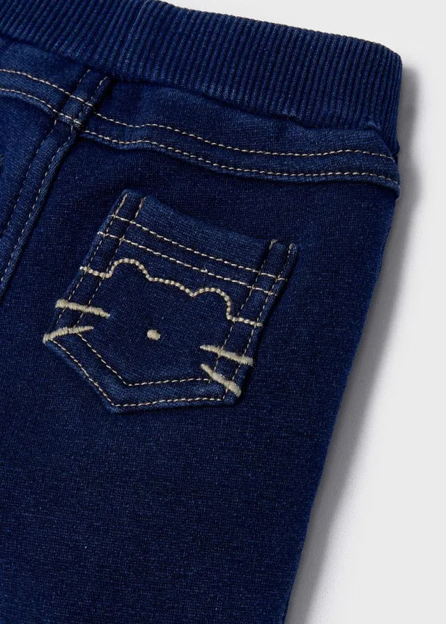 Dark Denim Fleece Lined Baby Sweatpants