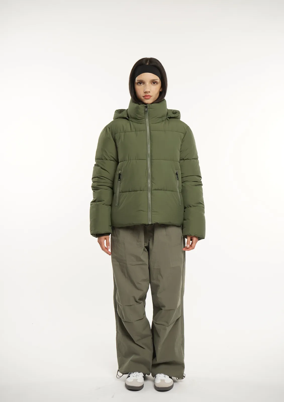 Detachable Hood Puffer Jacket