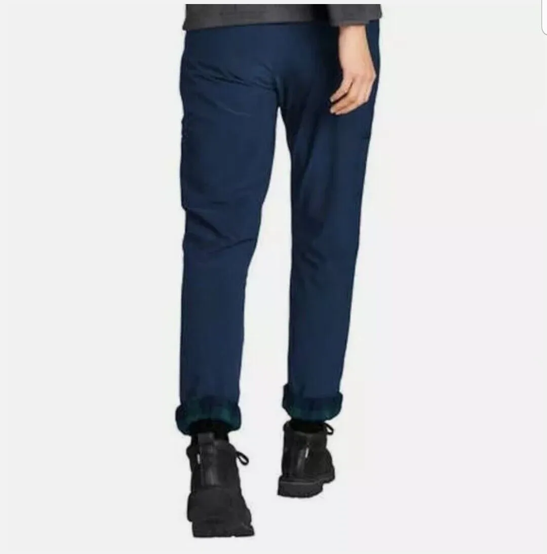 Eddie Bauer Polar Fleece Lined Pants Black Womens