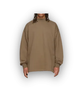 Essentials Fear of God Mock Neck Mocha Sweatshirt
