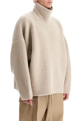 high-neck ottoman pullover