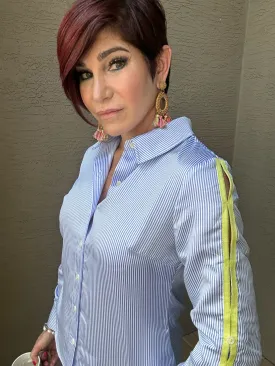 Jodi Button Down with Slit Sleeves