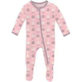 Kickee Pants Bamboo Footie with Zipper - Lotus Alien