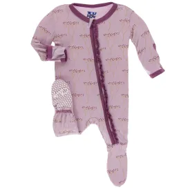 KicKee Pants - Muffin Ruffle Footie with Zipper in Cooksonia