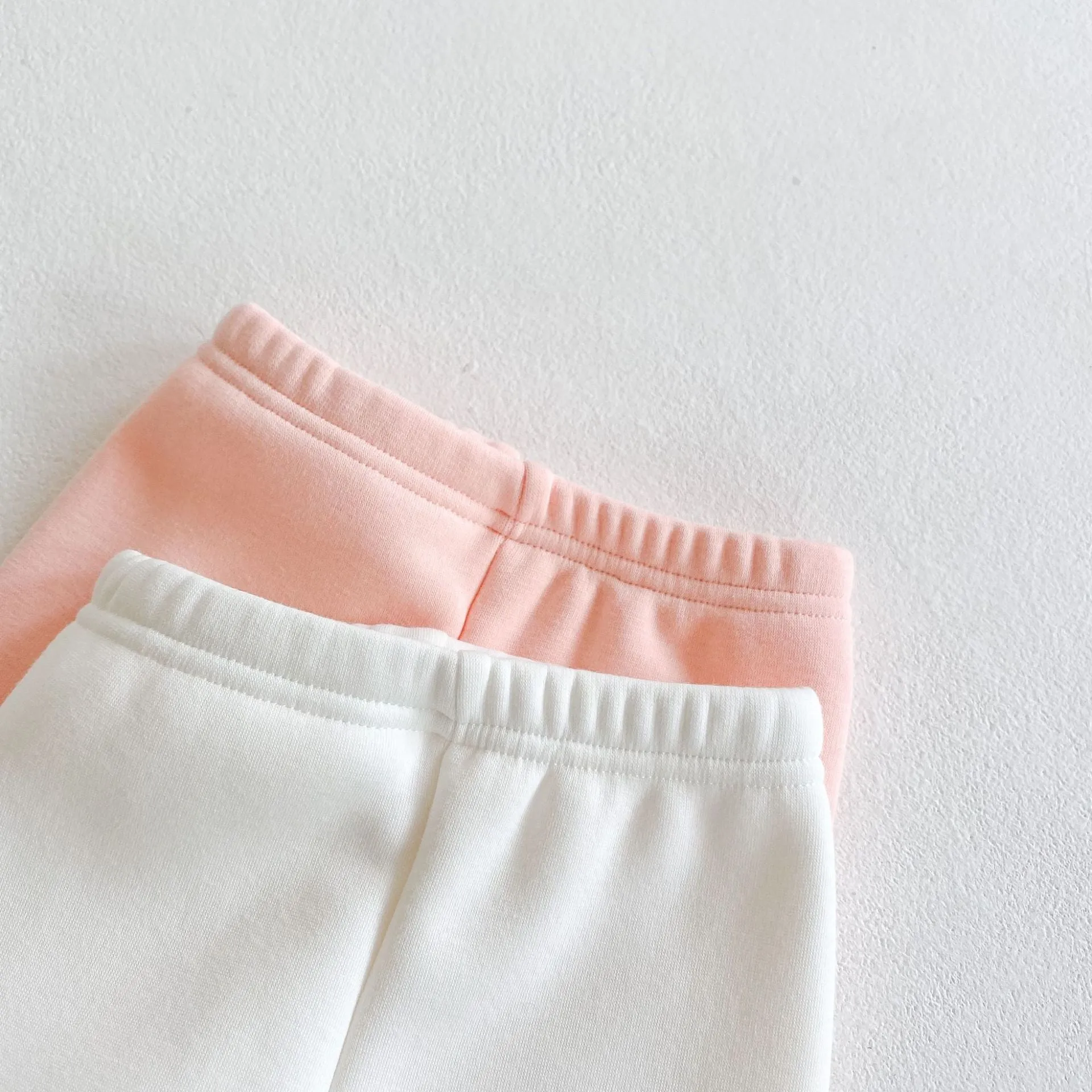 Love Heart Leggings - Fleece Lined (White)