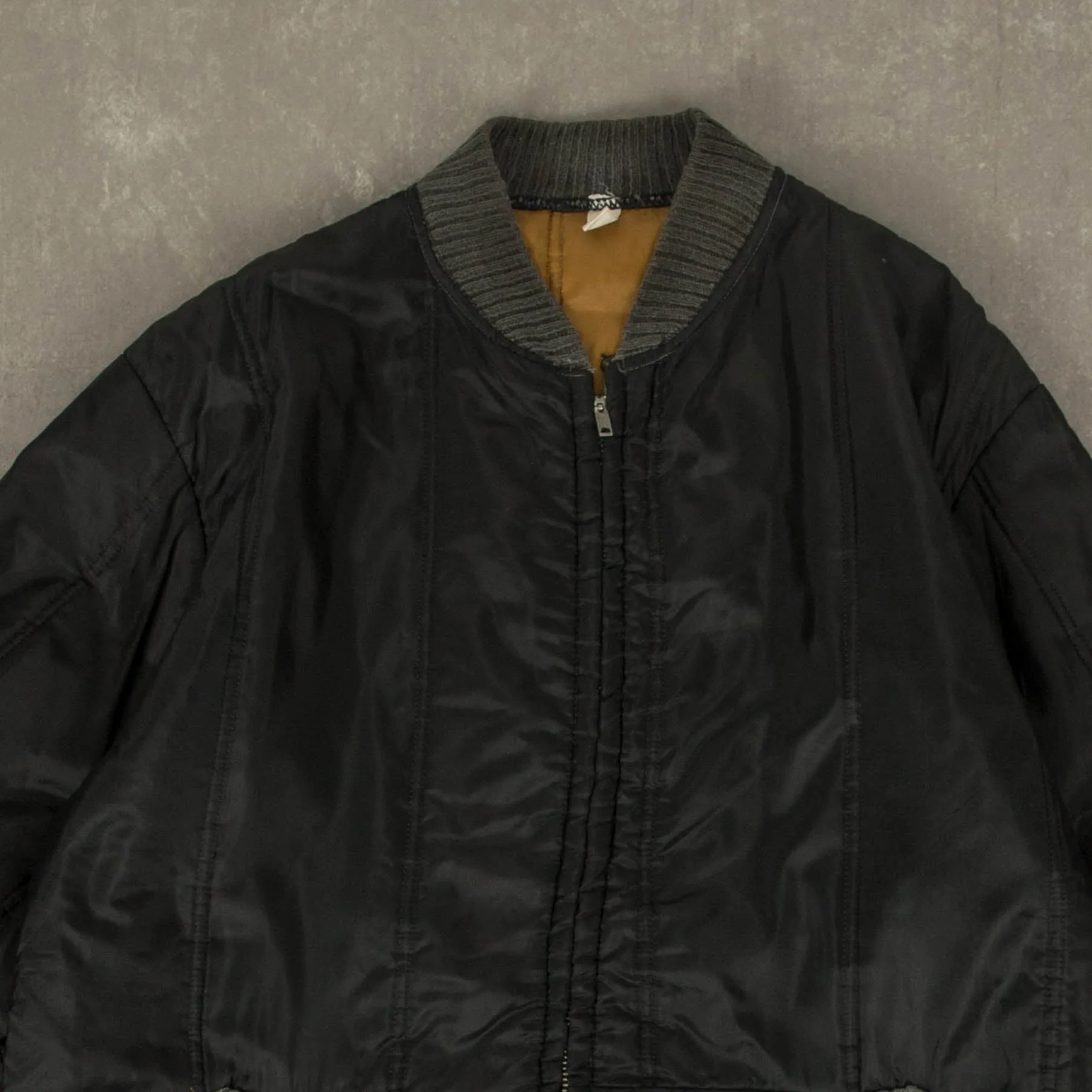 MEN'S VINTAGE 1980S QUILTED BOMBER JACKET - MEDIUM