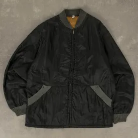 MEN'S VINTAGE 1980S QUILTED BOMBER JACKET - MEDIUM
