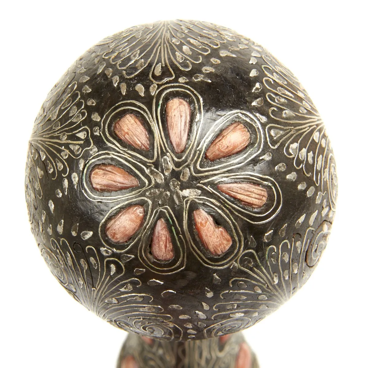 Original Ottoman Empire 1815 Pair of Flintlock Ball Butted Pistols
