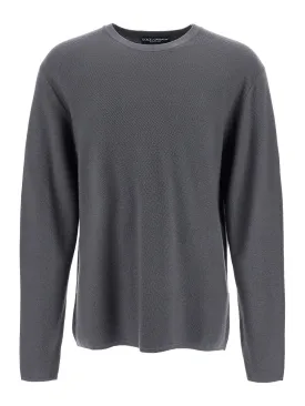Oversized Crewneck Knit Sweater