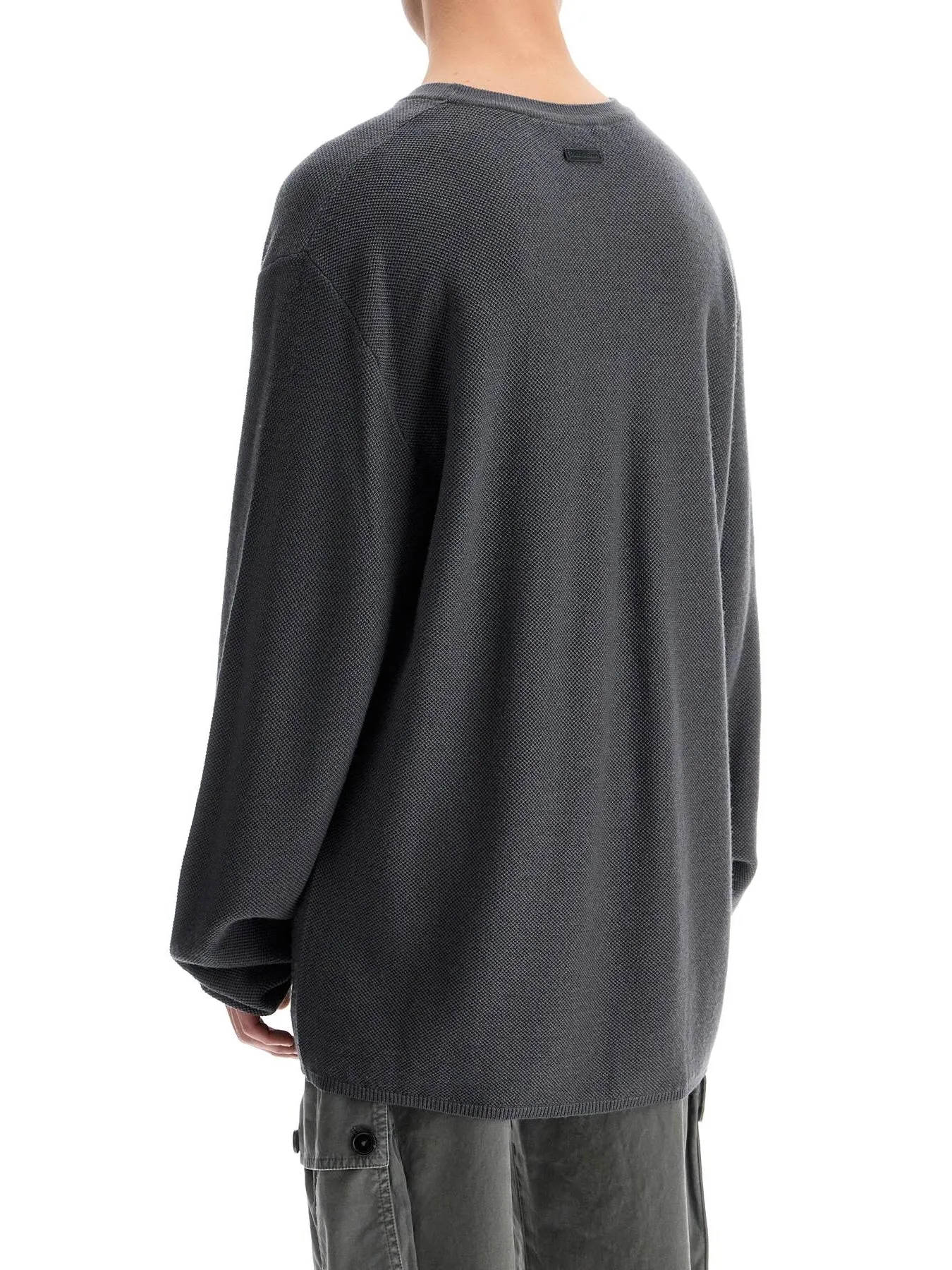Oversized Crewneck Knit Sweater