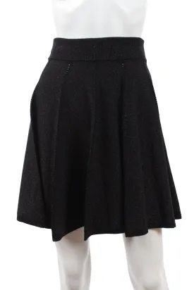 Philipp Plein 'Be My Dream' Lurex-Knit Perforated Mini Skirt