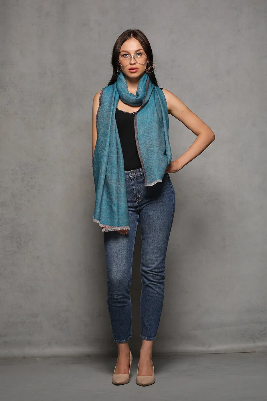 Plain Reversible Pashmina Wrap