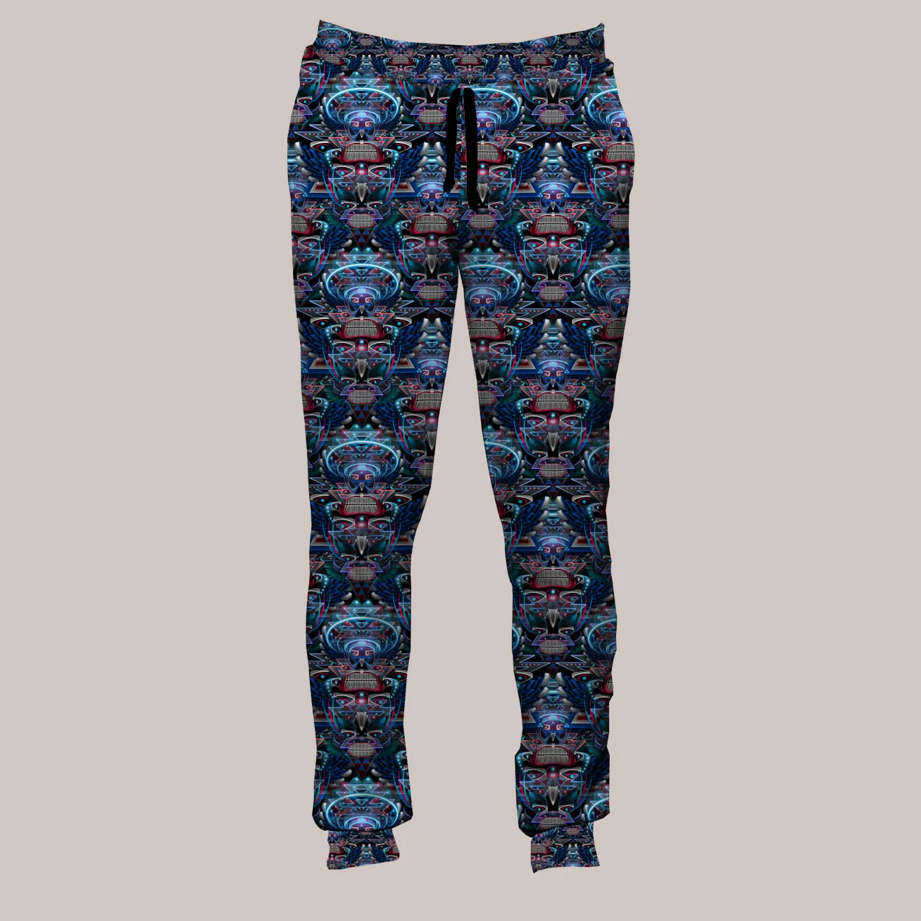 Psychedelic Joggers (UV/RGB, Eco-Friendly, Unisex, Fleece-Lined) | PRIMITIVE VOICES