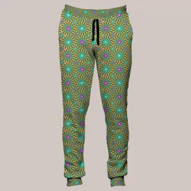 Psychedelic Joggers (UV/RGB, Eco-Friendly, Unisex, Fleece-Lined) | TRIP HAZARD