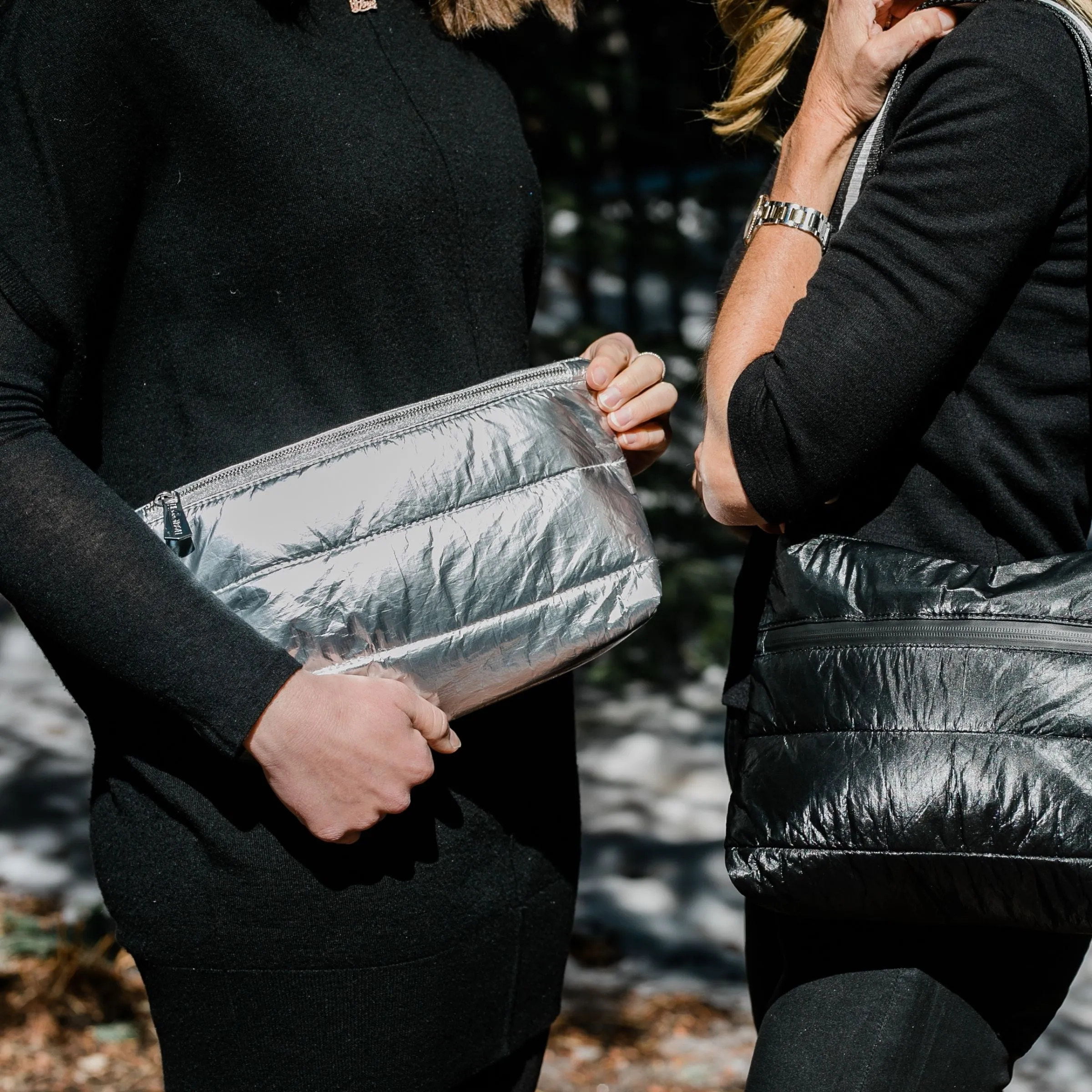 Puffer Purse in Silver