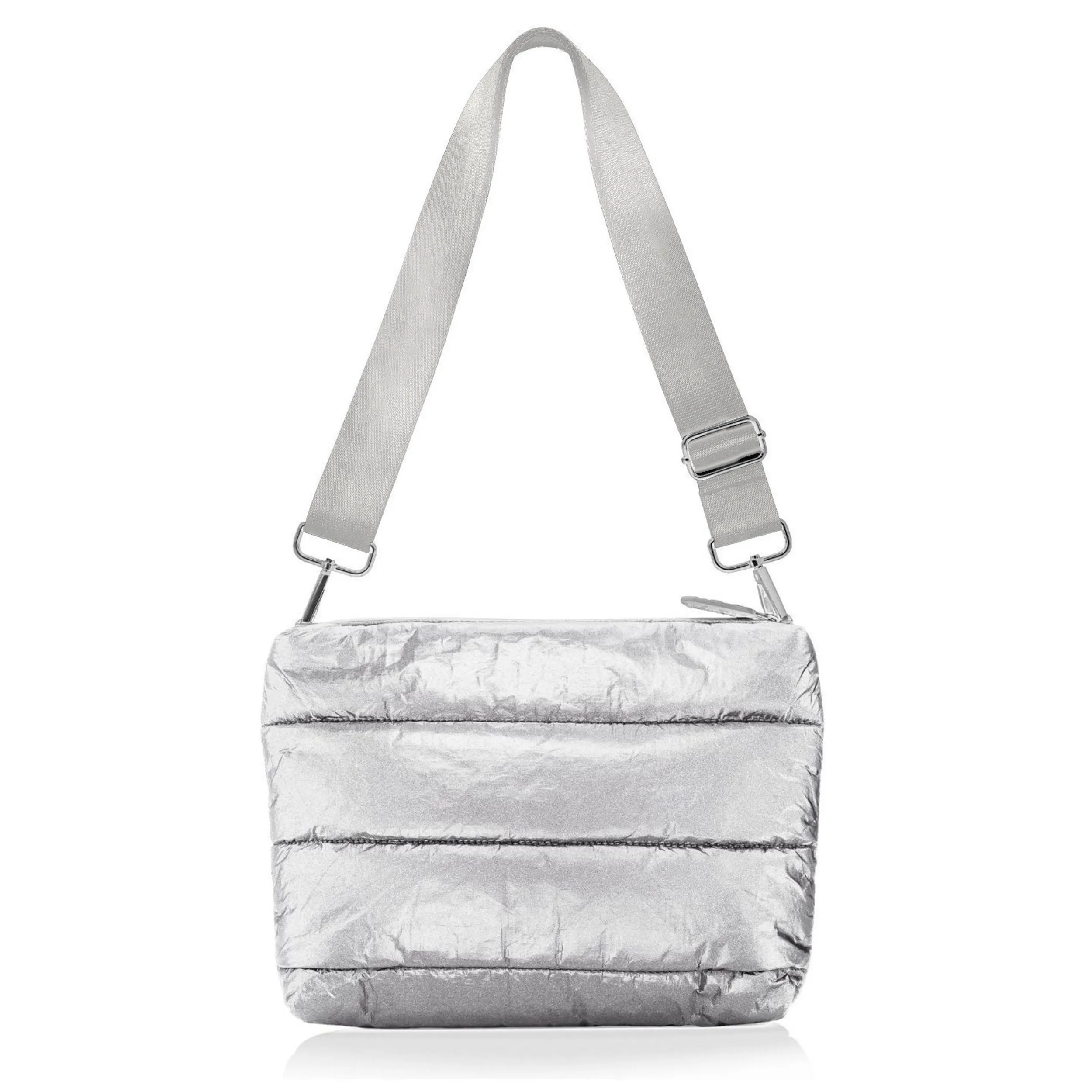 Puffer Purse in Silver