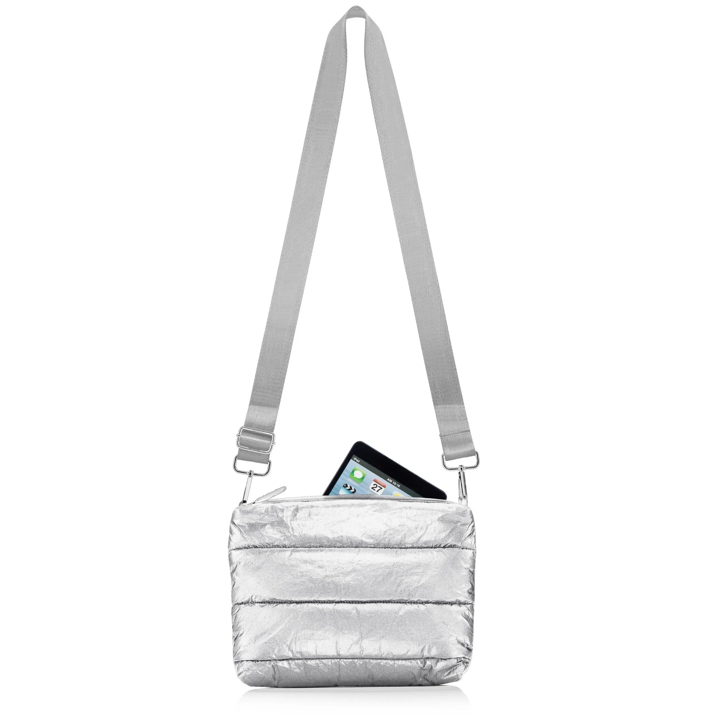 Puffer Purse in Silver