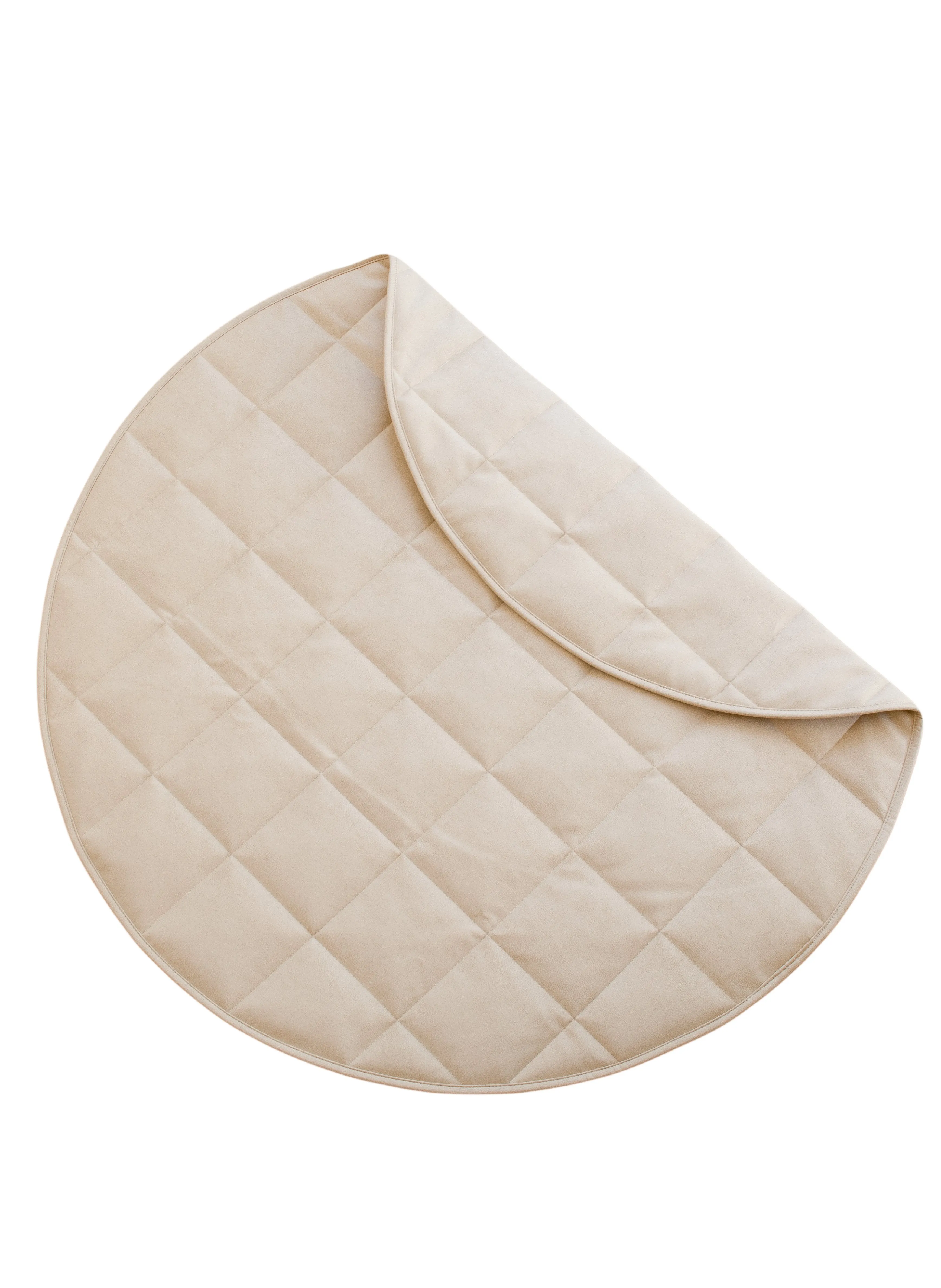 Quilted Vegan Leather Playmat - Dune