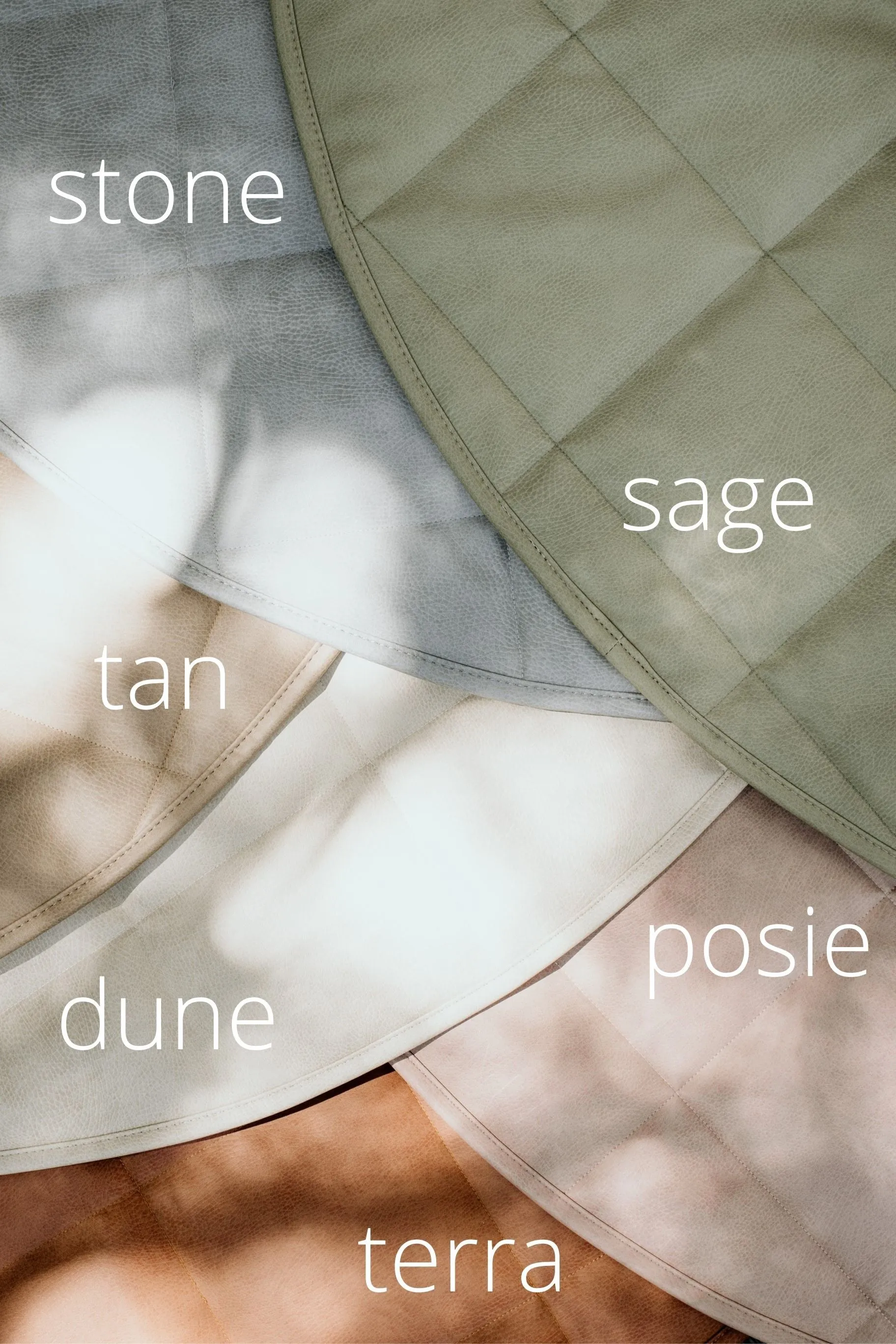 Quilted Vegan Leather Playmat - Dune