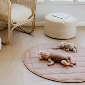 Quilted Vegan Leather Playmat - Posie