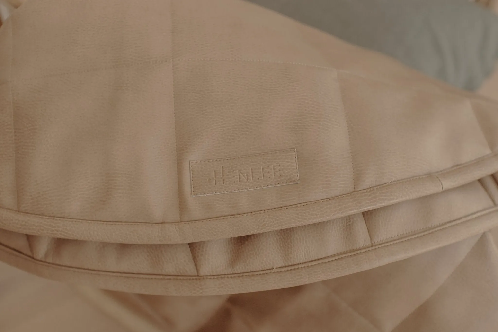Quilted Vegan Leather Playmat - Tan