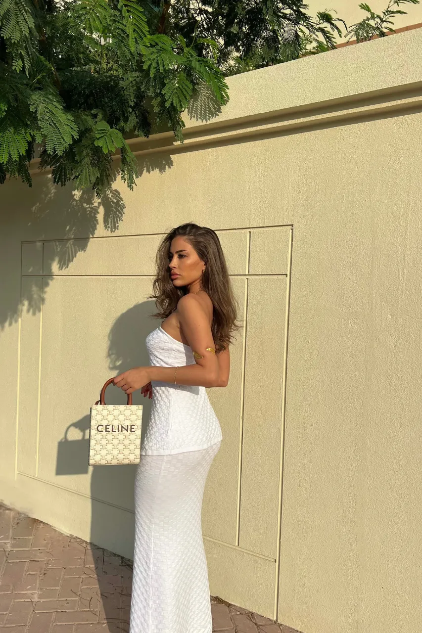 TAYA MAXI SKIRT - WHITE