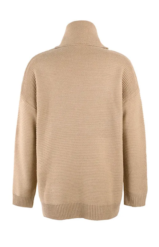 Thick Knitted Chunky Turtle Neck Sweater