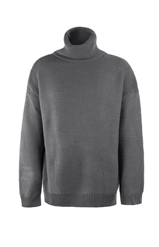 Thick Knitted Chunky Turtle Neck Sweater