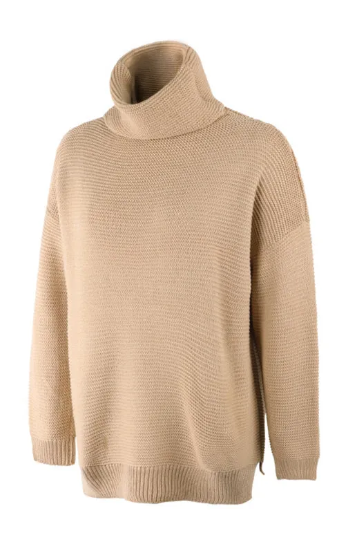 Thick Knitted Chunky Turtle Neck Sweater