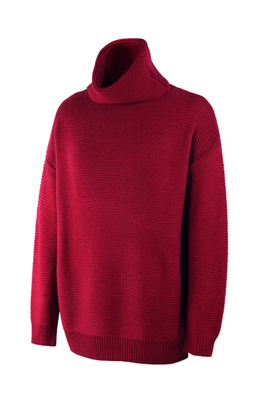 Thick Knitted Chunky Turtle Neck Sweater