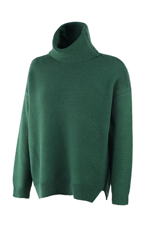 Thick Knitted Chunky Turtle Neck Sweater