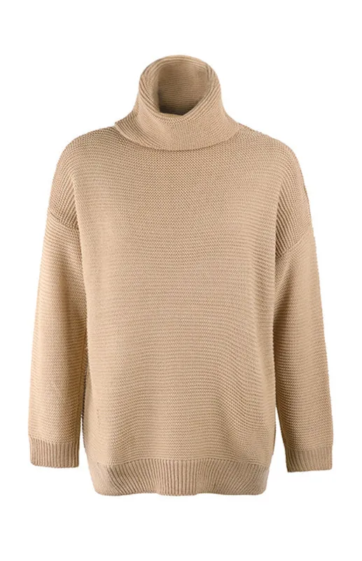 Thick Knitted Chunky Turtle Neck Sweater