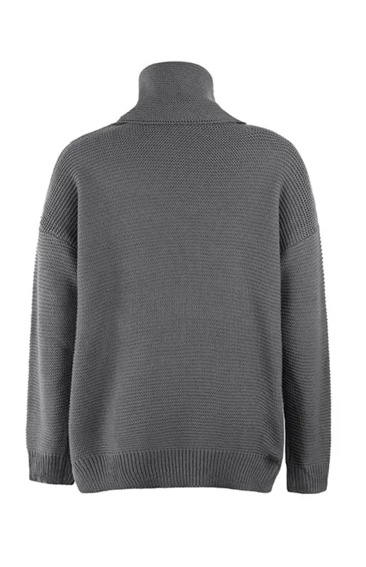 Thick Knitted Chunky Turtle Neck Sweater