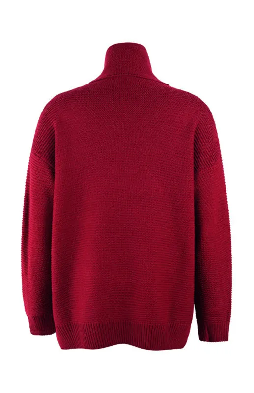 Thick Knitted Chunky Turtle Neck Sweater
