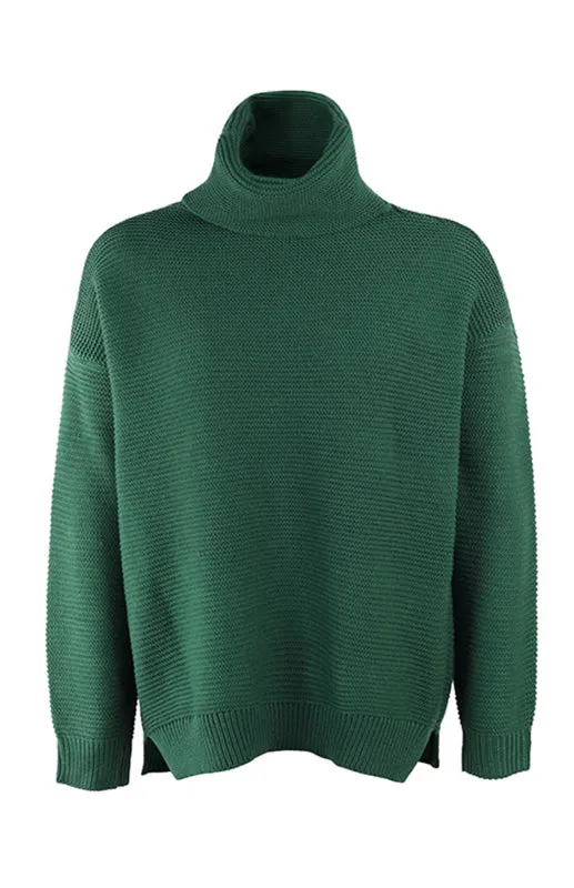 Thick Knitted Chunky Turtle Neck Sweater