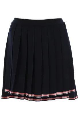 Thom browne knitted pleated mini skirt