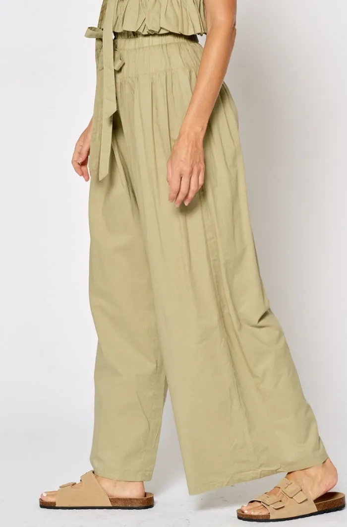 Woven Long Pants with Draw String