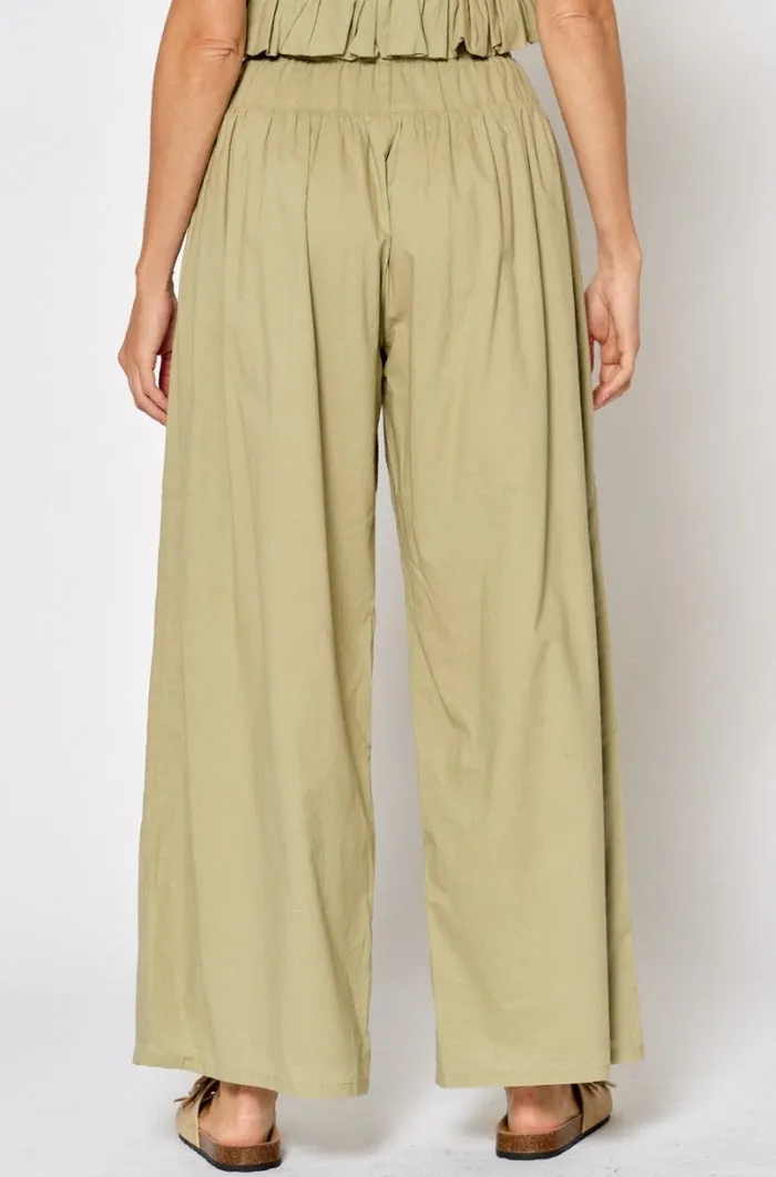 Woven Long Pants with Draw String